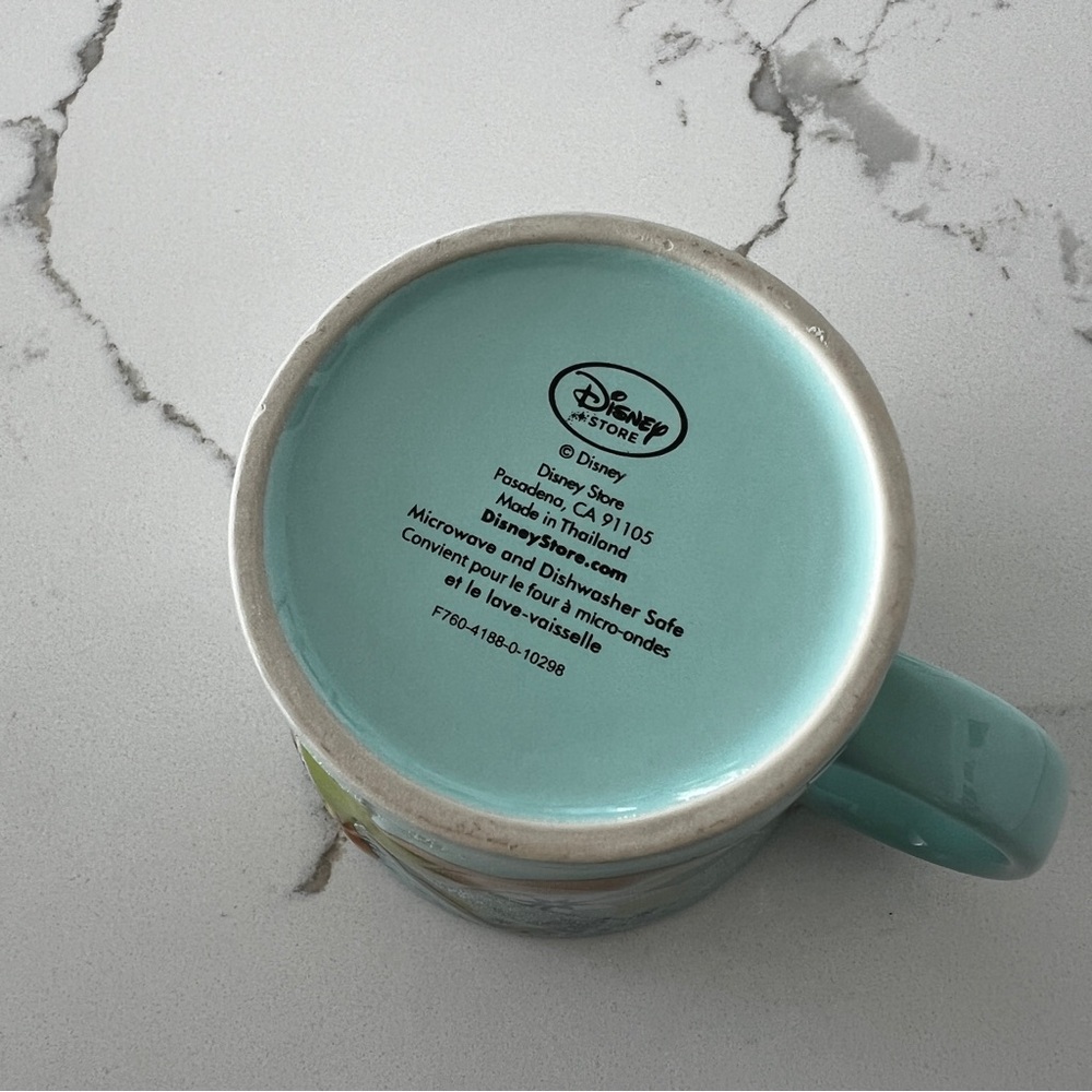 LIKE NEW Disney Tinkerbell Mug with Blue Interior - Picture 4 of 6